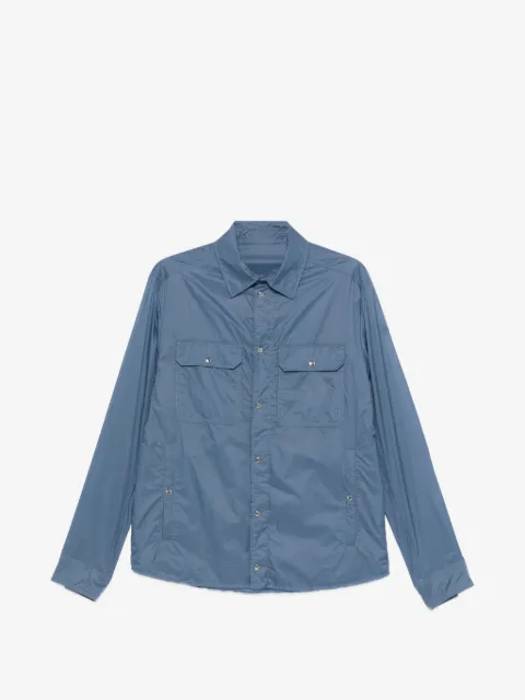 Moncler logo-patch shirt jacket