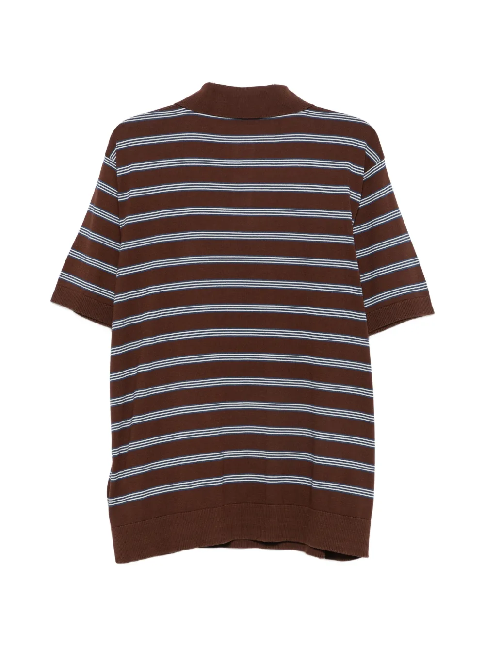 Moncler Gestreept poloshirt Bruin