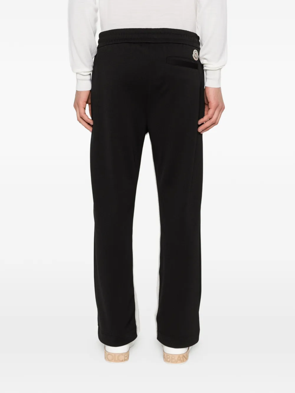 Moncler Broek met contrasterend vlak Zwart