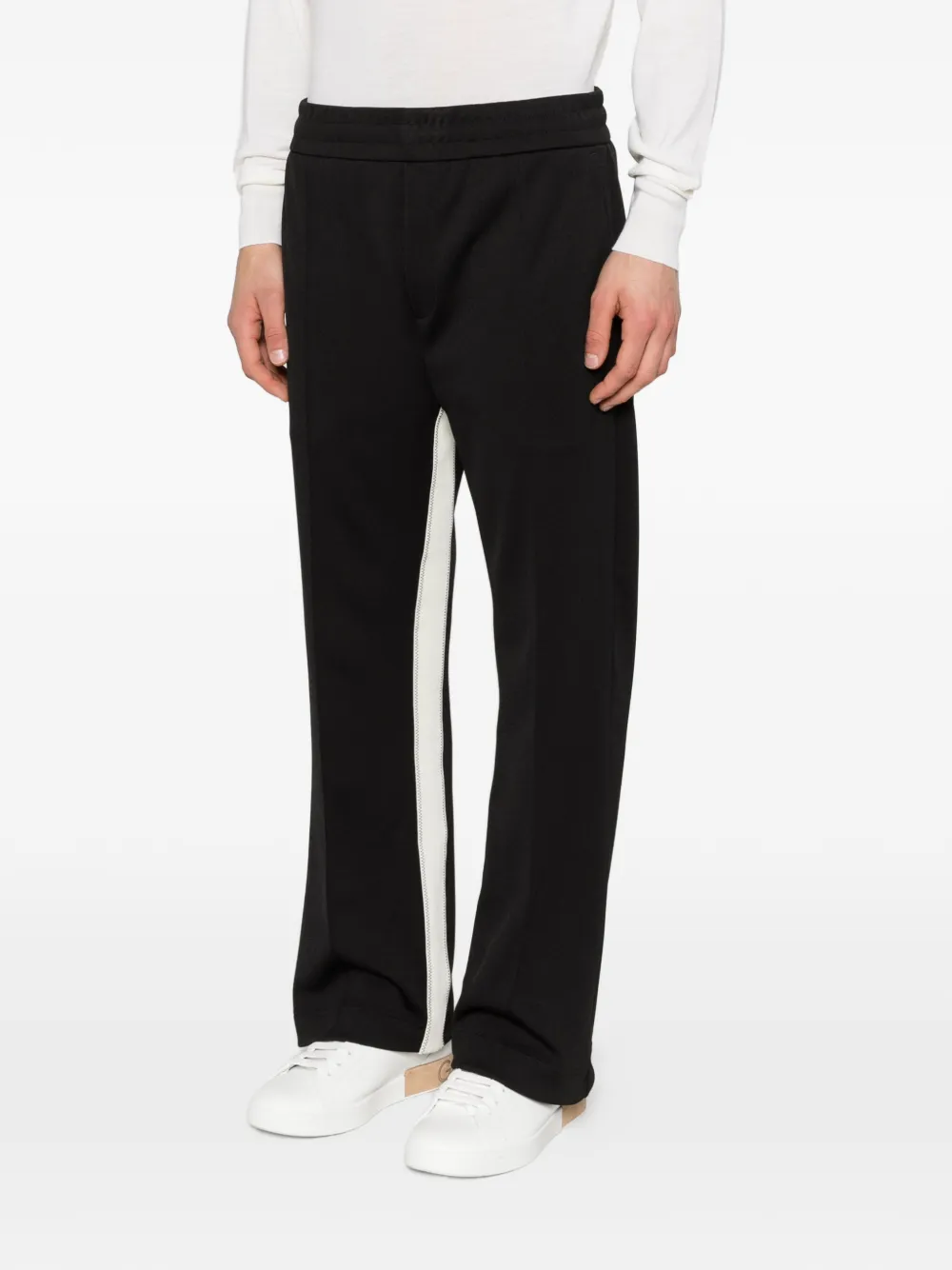 Moncler Broek met contrasterend vlak Zwart