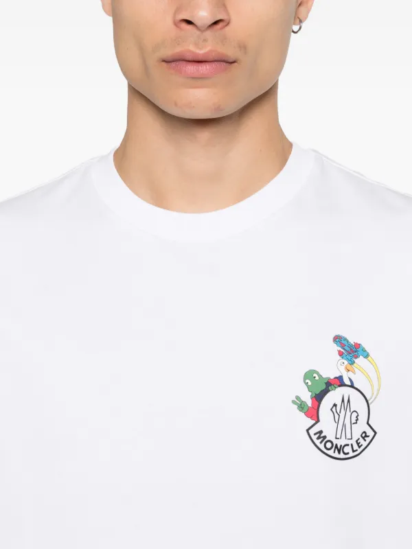 Moncler グラフィックロゴ Tシャツ | ホワイト | FARFETCH JP