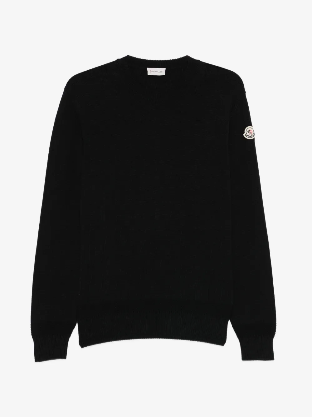 Moncler crew neck knit jumper | Black | Image 1