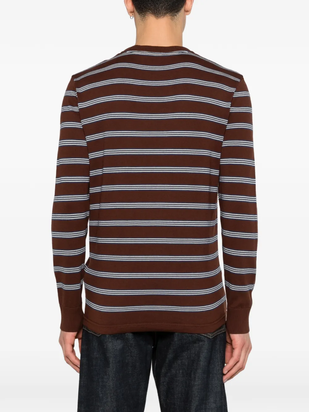 Moncler Gestreept T-shirt Bruin