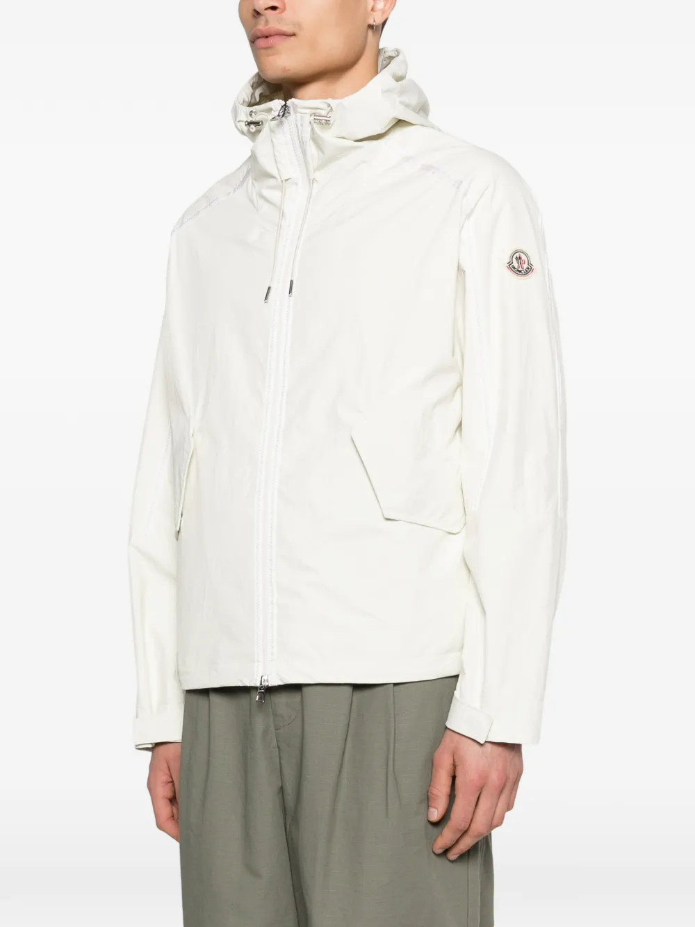  Moncler Hooded Waterproof Jacket - White 