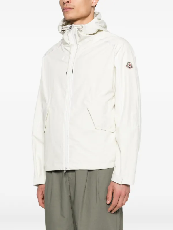 Moncler フーデッド ジャケット | ホワイト | FARFETCH JP