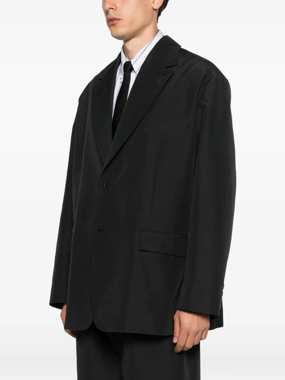  Willy Chavarria Chilango Oversized Blazer - Black 