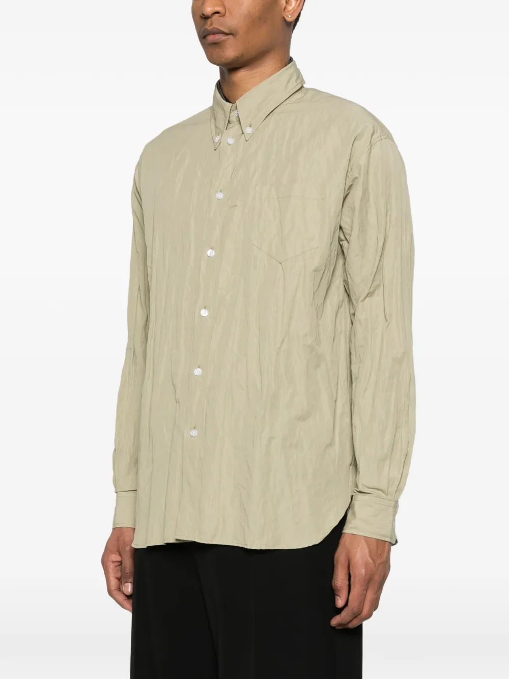  Willy Chavarria Textured Shirt - Green 