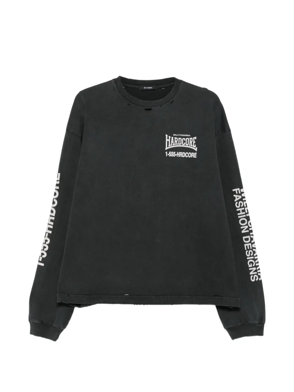 Willy Chavarria long-sleeve sweater - Nero