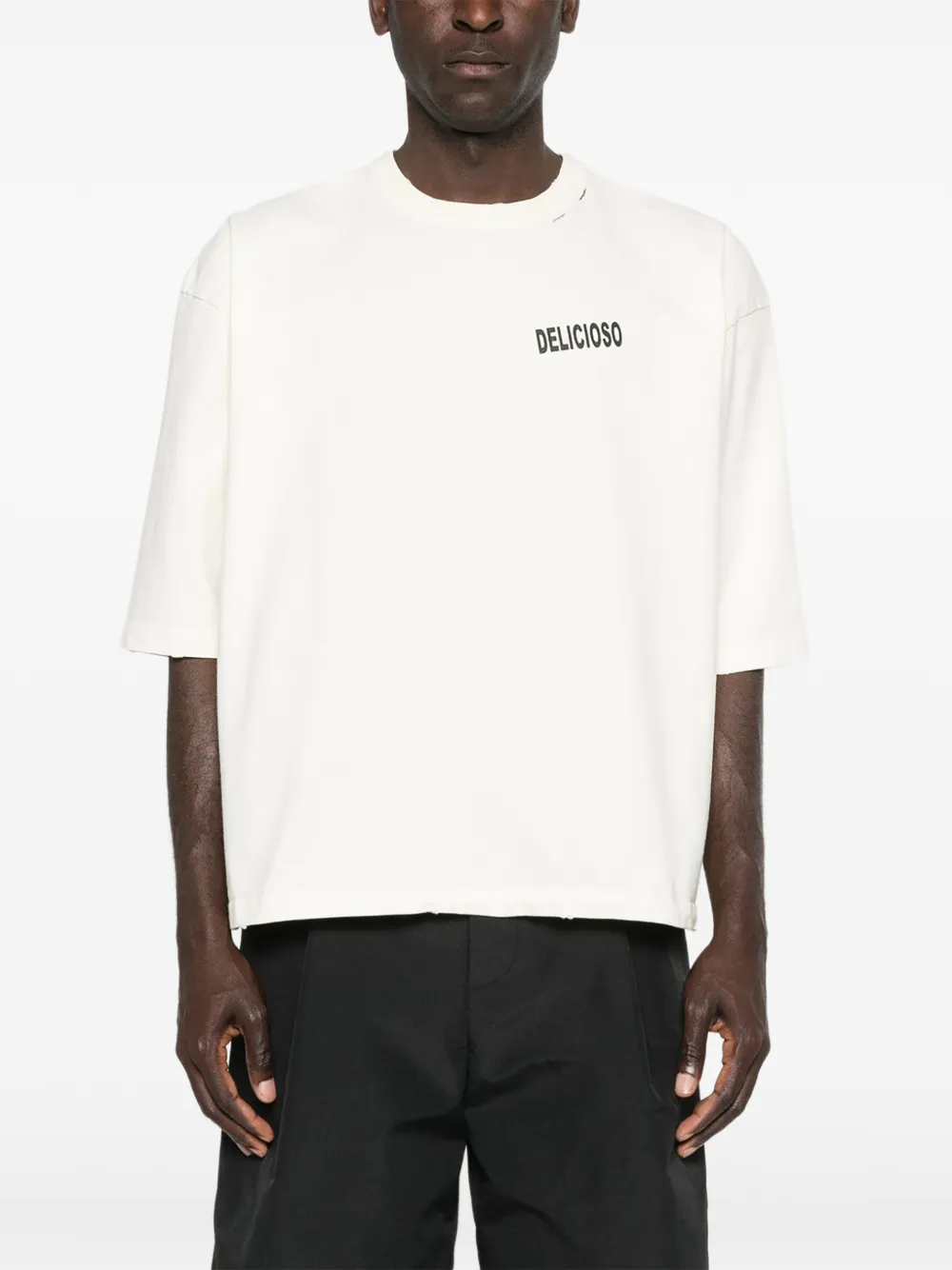 Willy Chavarria T-shirt met korte mouwen Beige