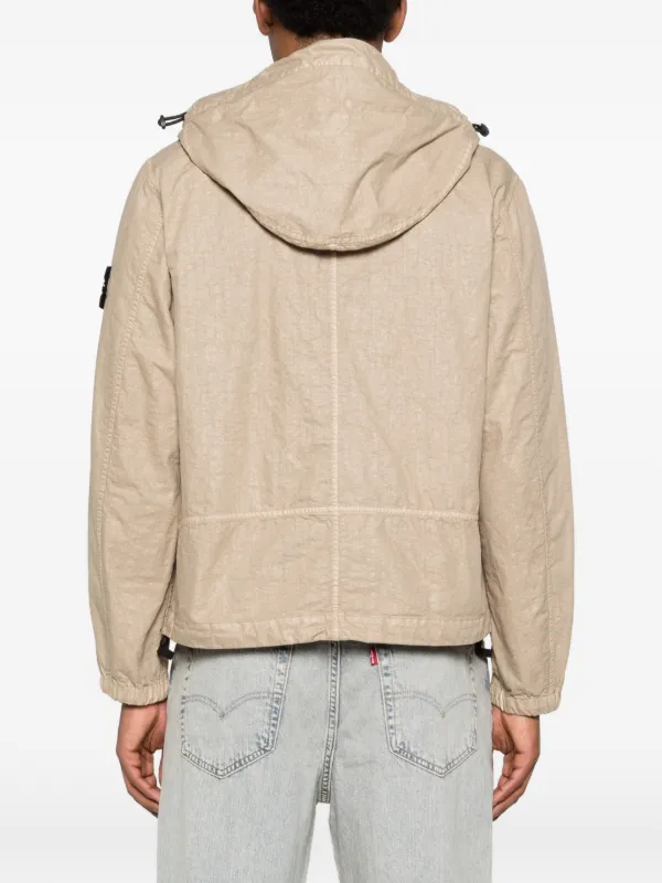 Stone Island フーデッド ジャケット | ニュートラル | FARFETCH JP