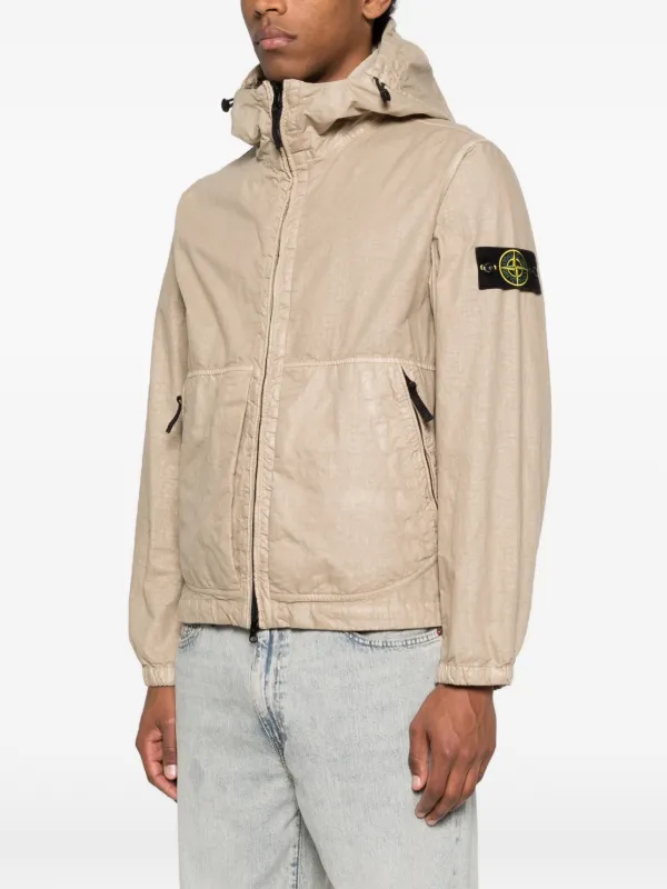 Stone Island フーデッド ジャケット | ニュートラル | FARFETCH JP