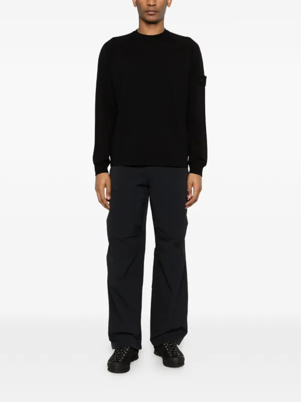 Stone Island ロゴ スウェットシャツ | ブラック | FARFETCH JP