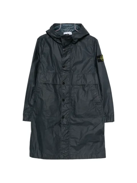 Stone Island button-fastening hooded coat
