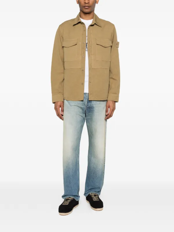 Stone Island Ghost Shirt Jacket | Neutrals | FARFETCH JO