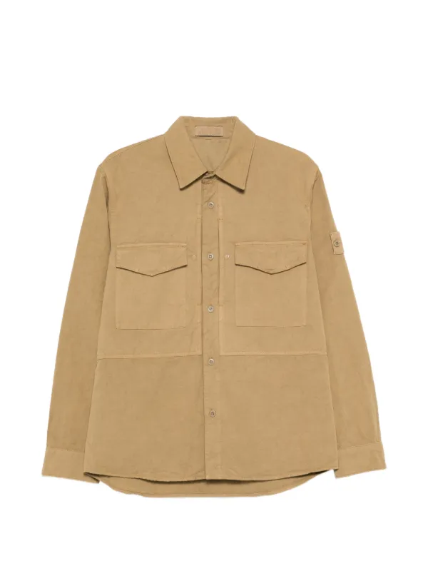 STONE  シャツジャケット ベージュ Stone Island Ghost シャツジャケット | ニュートラル | FARFETCH JP