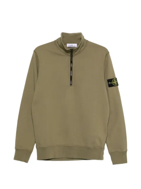 Stone Island 6100070 organic cotton fleece sweatshirt