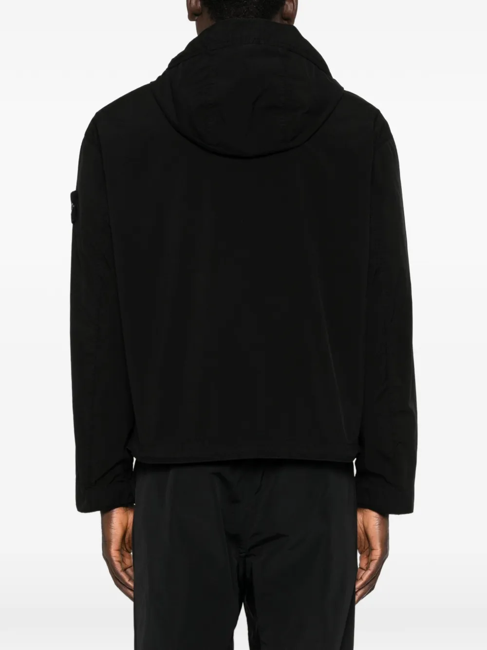 Stone Island Jack met capuchon Zwart