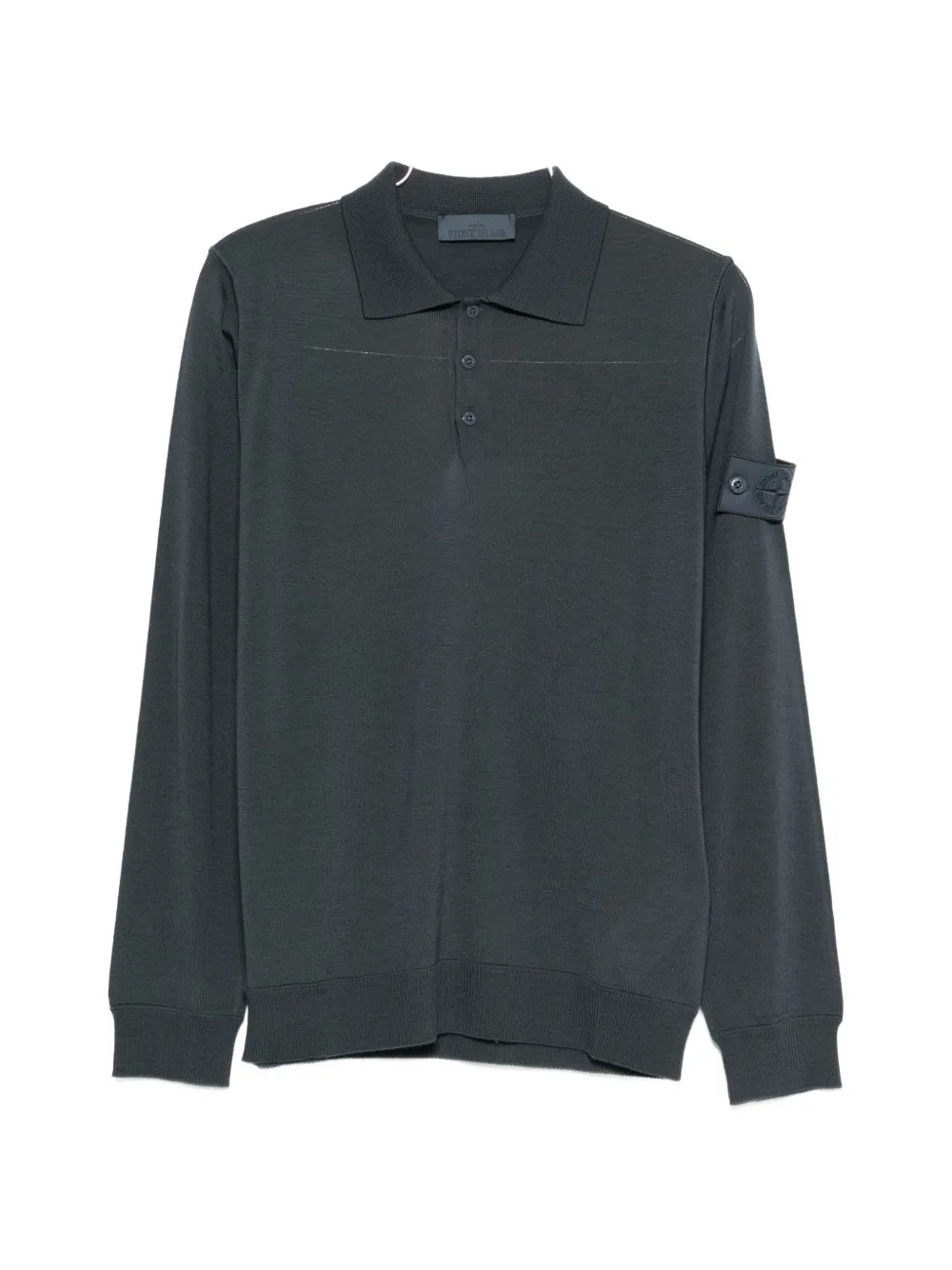 Stone Island long-sleeve polo shirt - Blu