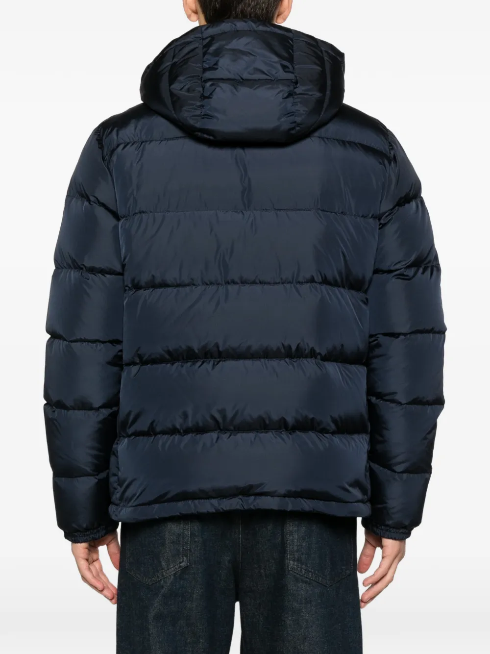 ASPESI Gewatteerd jack met capuchon en rits Blauw