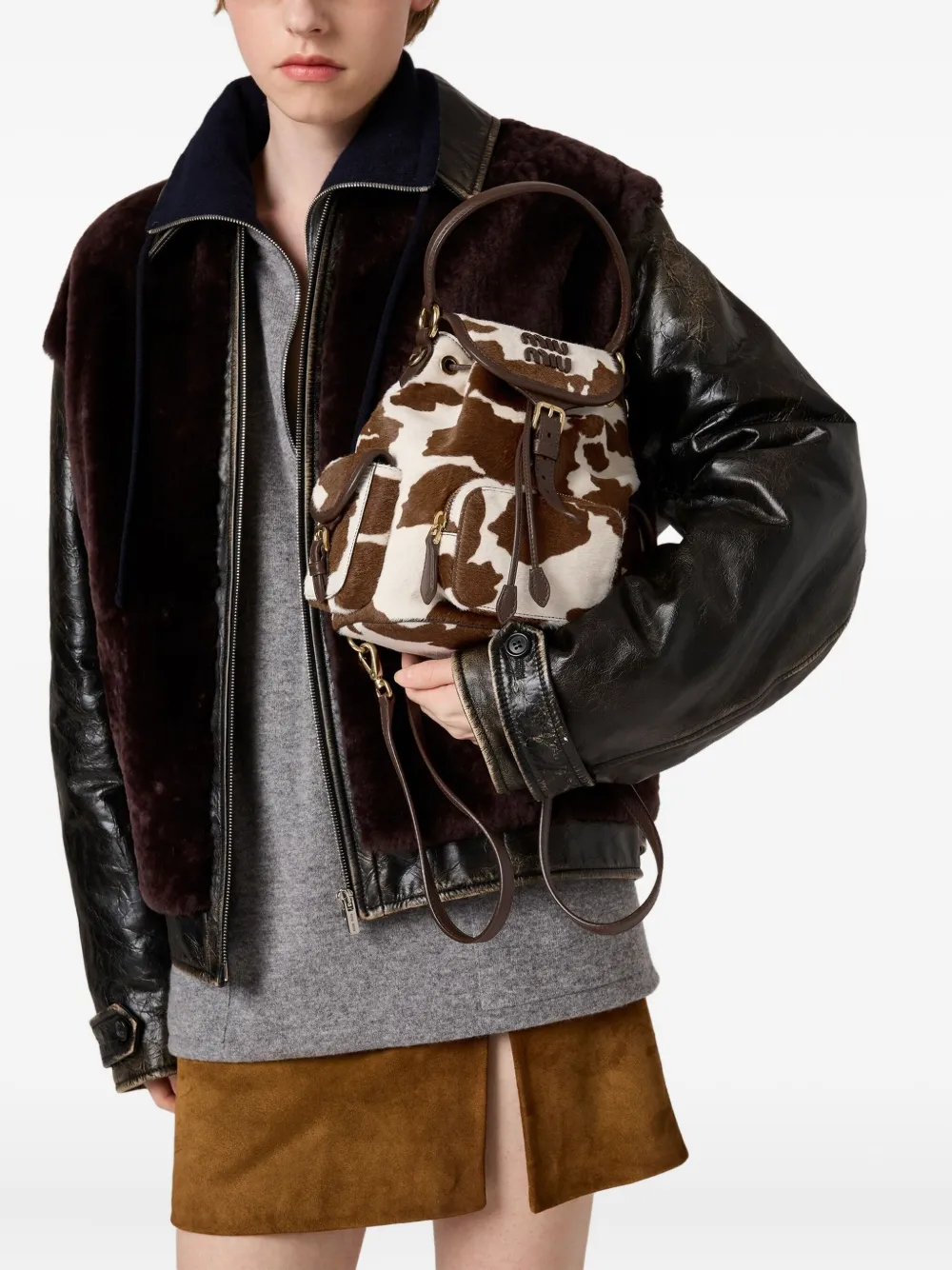 Miu Miu rygsæk med dyretryk | Image 2