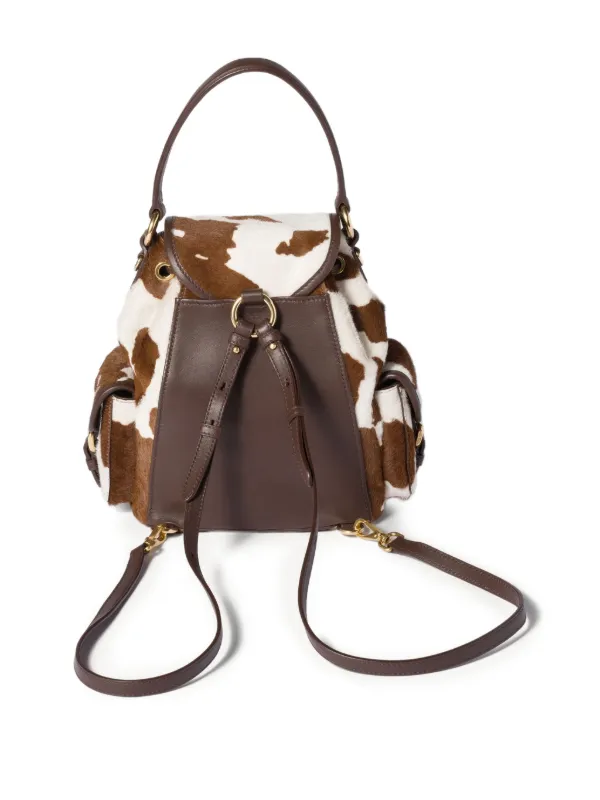 Miu Miu animal-print Backpack | White | FARFETCH