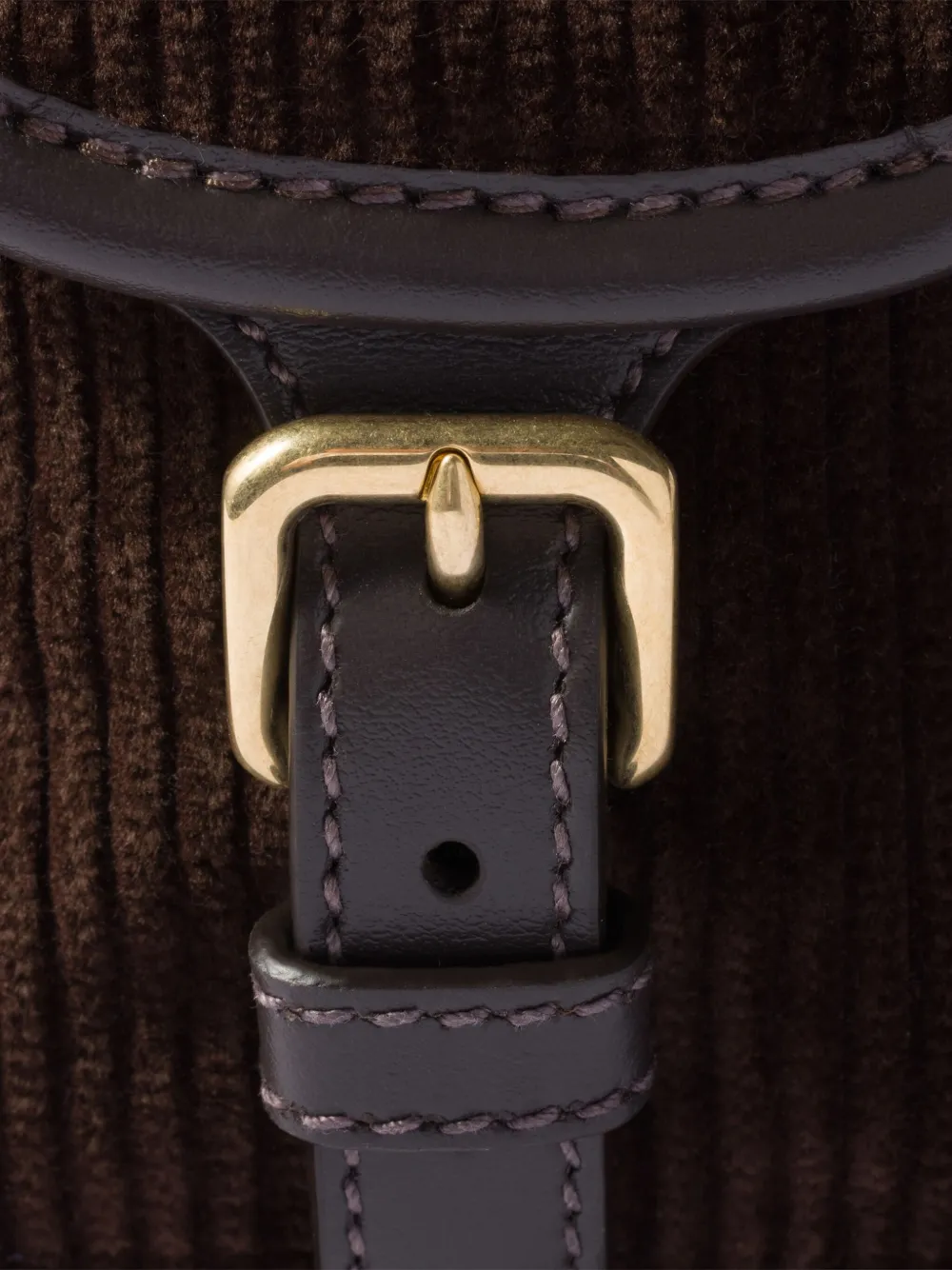 Miu Miu Large Corduroy Backpack In Brown