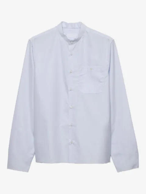 Prada mandarin-collar patch pocket shirt