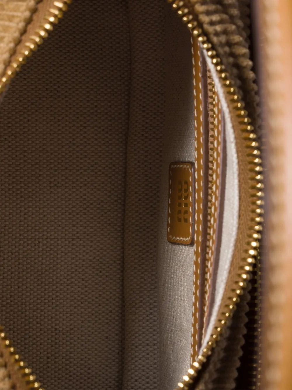 Miu Miu Corduroy Shoulder Bag In Brown