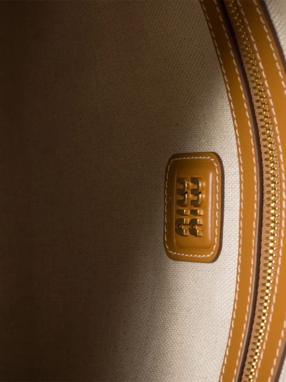 Miu Miu Corduroy Leather Handle Ivy Tote Bag In Brown