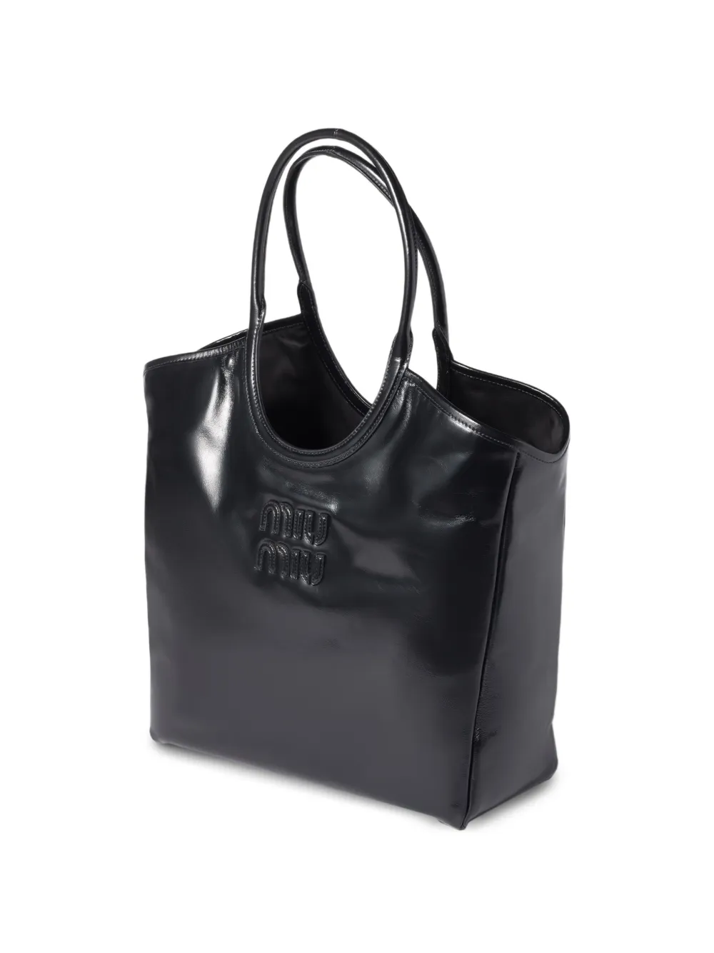 Miu Miu IVY leather tote bag | Black | Image 1