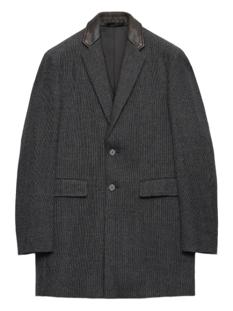 Prada notched-lapel single-breasted coat