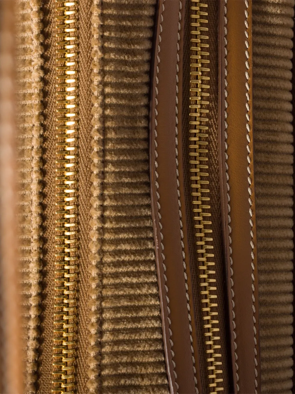 Miu Miu Corduroy Shoulder Bag In Brown