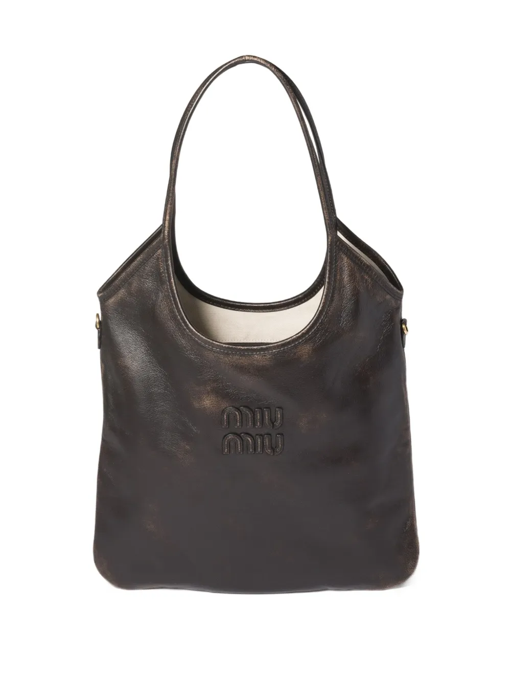 Miu Miu Ivy leather tote bag | Brown | Image 1