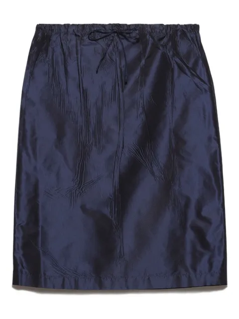 Prada drawstring midi pencil skirt