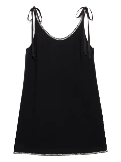 Prada beaded tie-strap mini dress