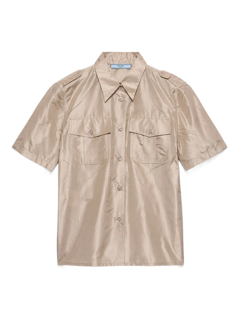 Prada Short-sleeved Shirt In Brown