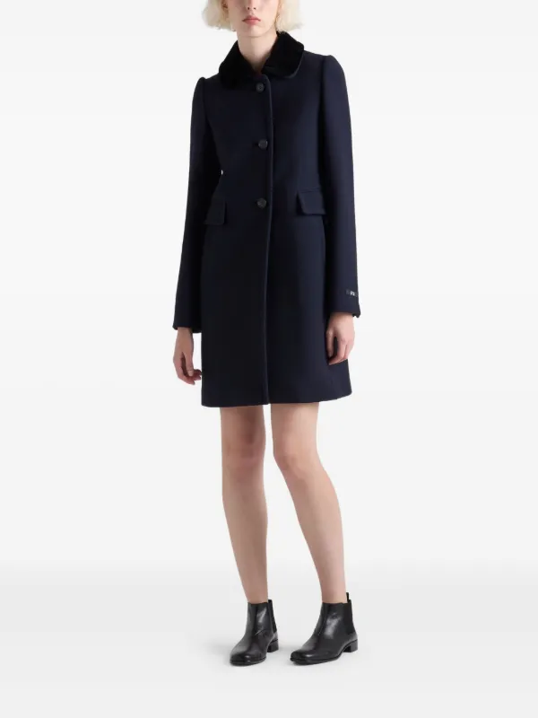プラダ21awダブルコート Prada ダブルコート | ブラック | FARFETCH JP