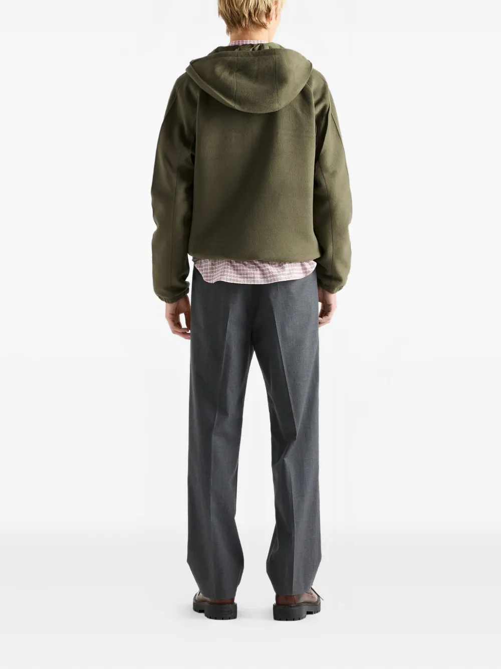 Prada Jack met raglan mouwen en capuchon Groen