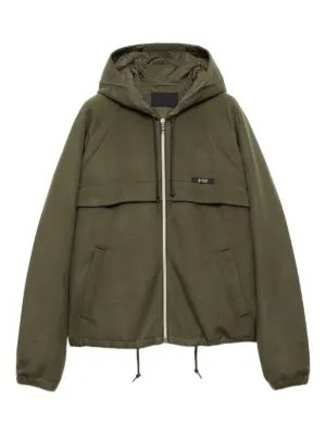 PRADA ナイロンテーラードジャケット 【オリーブグリーン】【L】 Prada Re-Nylon Jacket | Green | FARFETCH