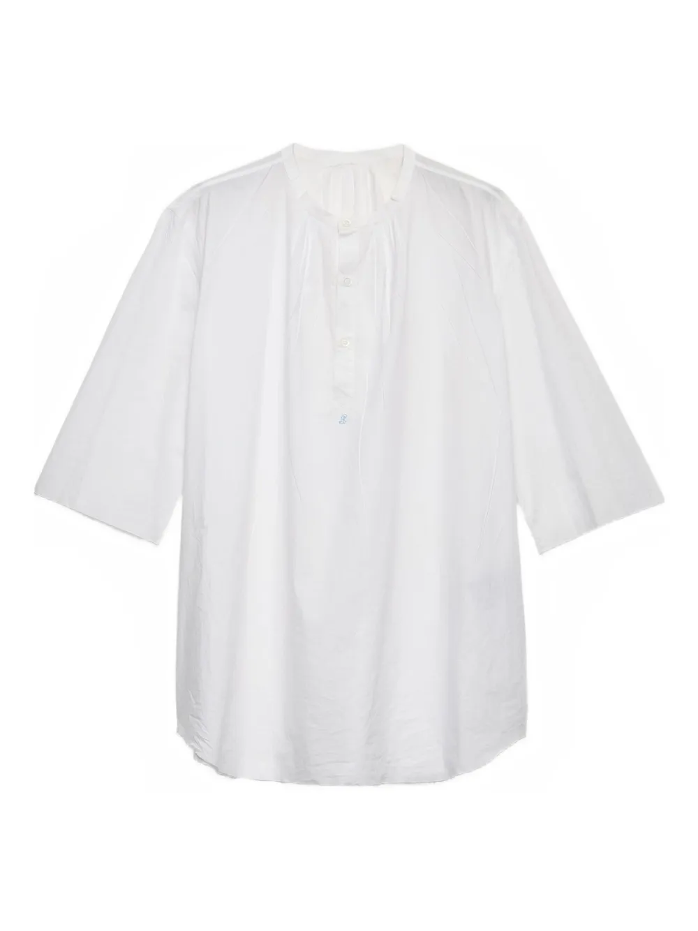 Prada Camicia con colletto alla coreana | bianco | Image 1