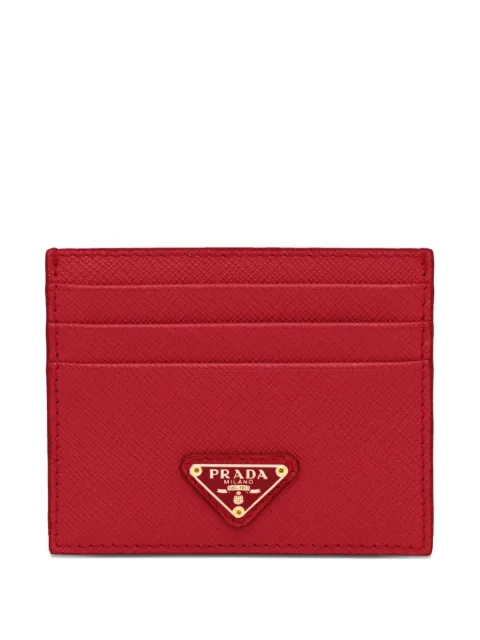 Prada tarjetero con logo triangular