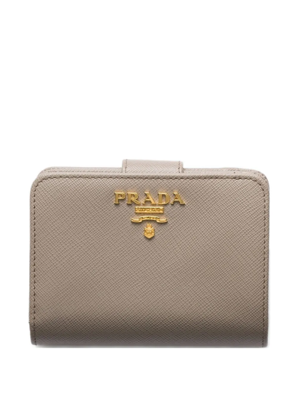 Prada small saffiano-leather zip wallet | Grey | Image 1