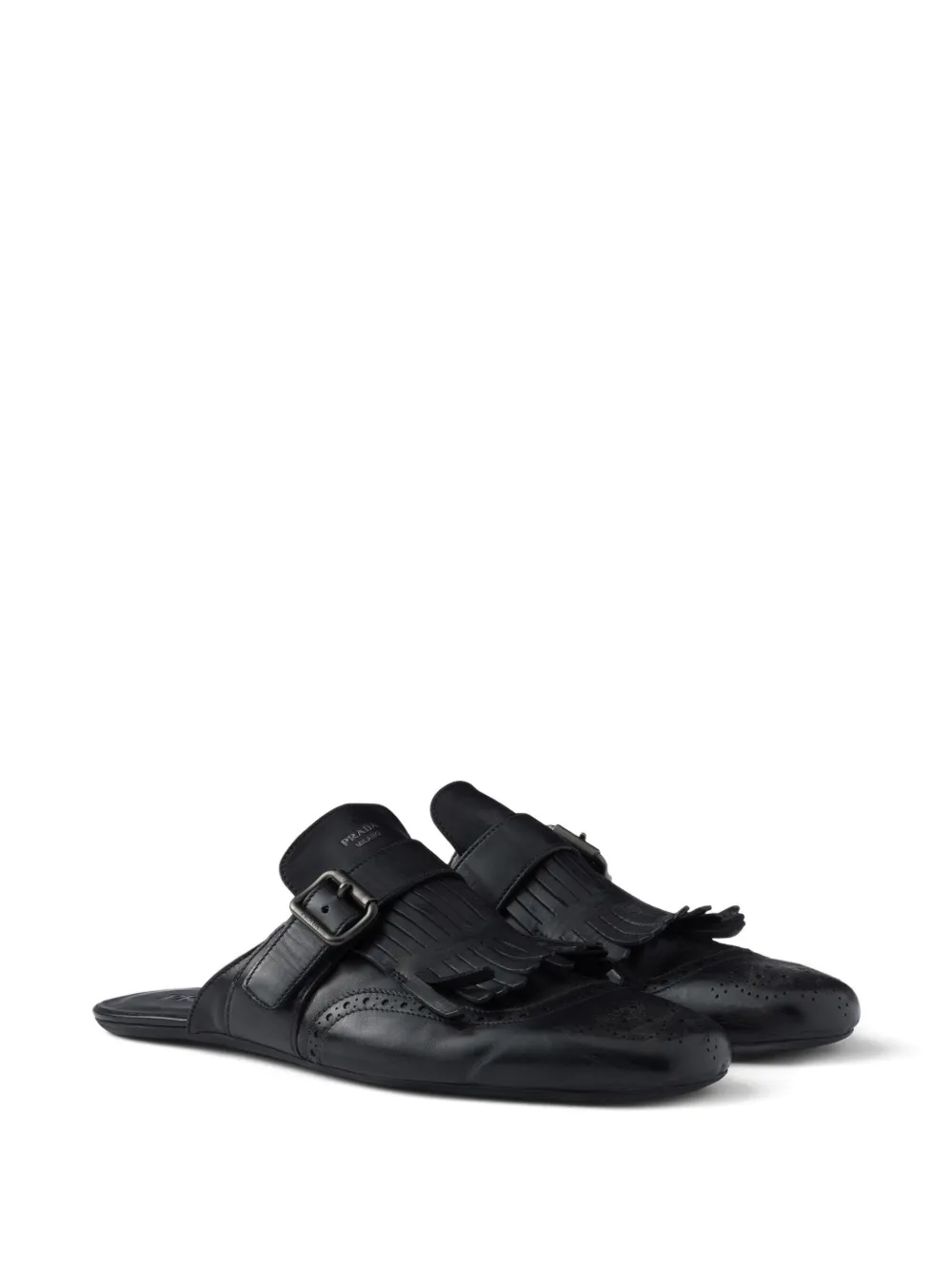 Prada Shuffle perforerade slip-ons med fransar | Image 2