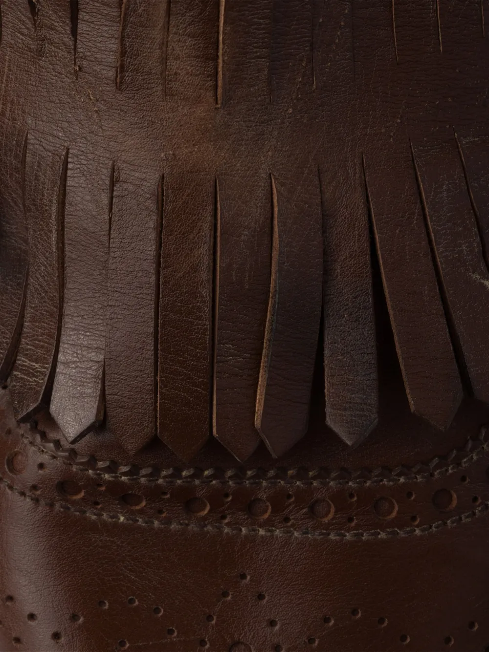 Prada Shuffle leren muiltjes met franje Bruin