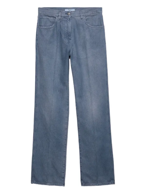 Prada ロゴパッチ ジーンズ | ブルー | FARFETCH JP Prada ロゴパッチ ジーンズ | ブルー | FARFETCH JP