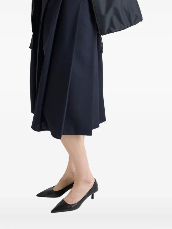 Prada バックルベルト スカート | ブルー | FARFETCH JP