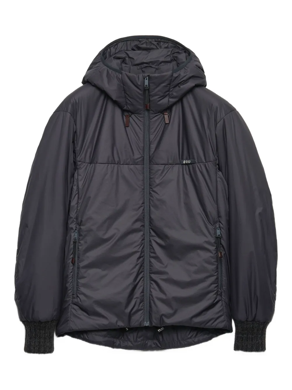Prada zip-up hooded jacket | Grey | Image 1