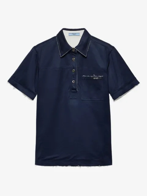 Prada playera tipo polo Lisle