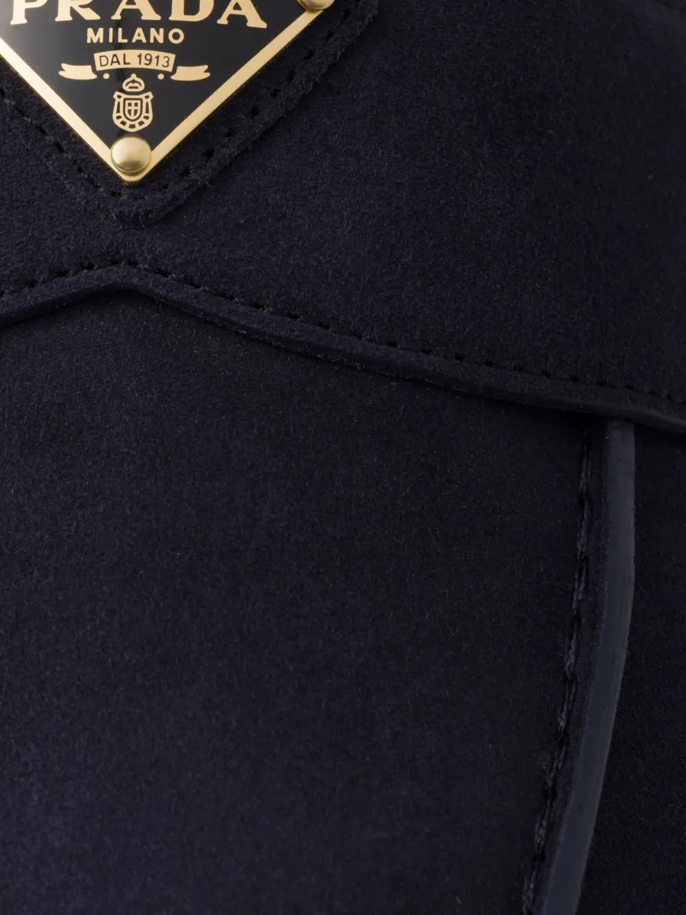 Prada Lammy leren loafers Blauw