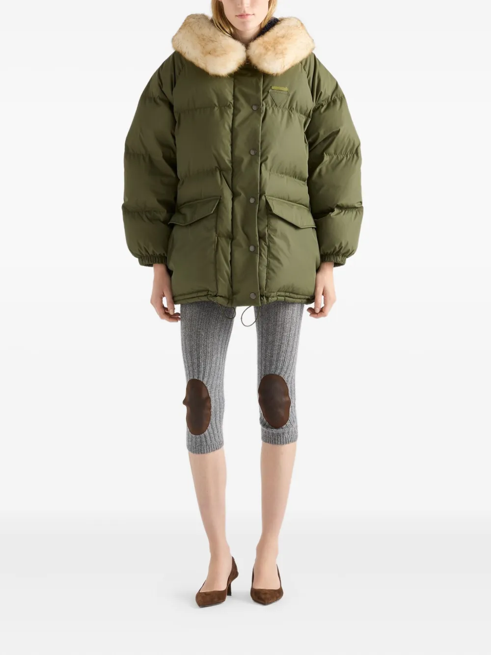 Prada Jack met capuchon Groen